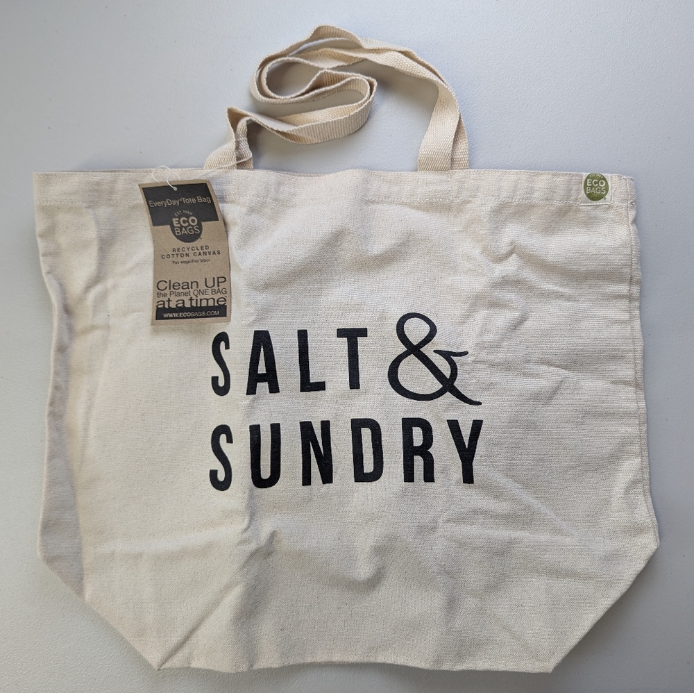 Salt & Sundry Eco Tote Recycled Canvas Neutral Natural Sustainable Boho Everyday